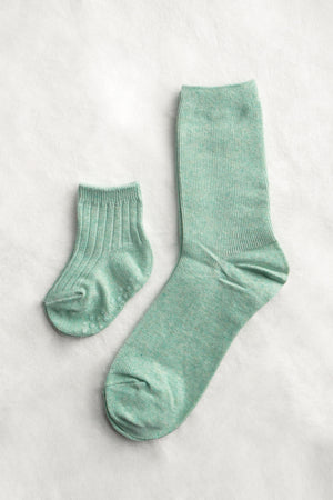 Mommy & Me Cotton Socks Bundle - Mint