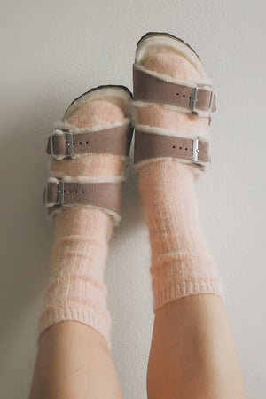 Super Soft Wool Socks - Peach
