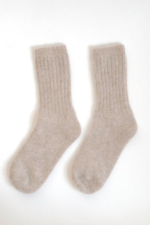Super Soft Wool Socks - Beige