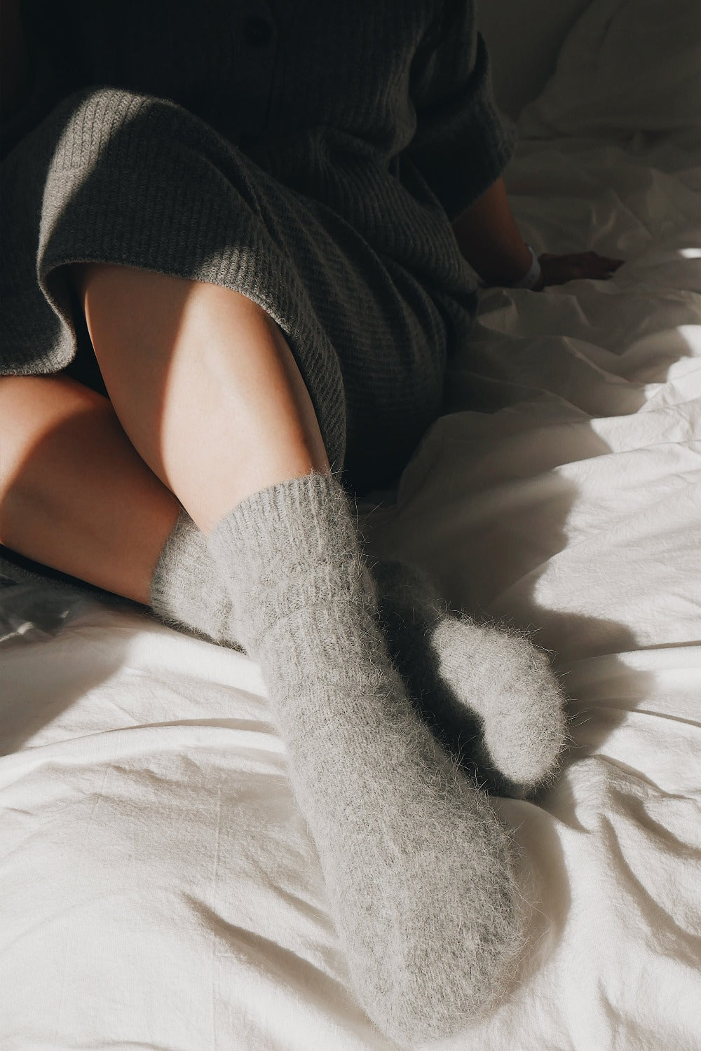 Super Soft Wool Socks - Grey