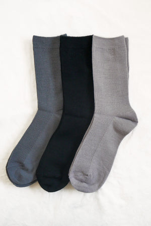 Everyday Merino Wool Socks (3-pack) Grey