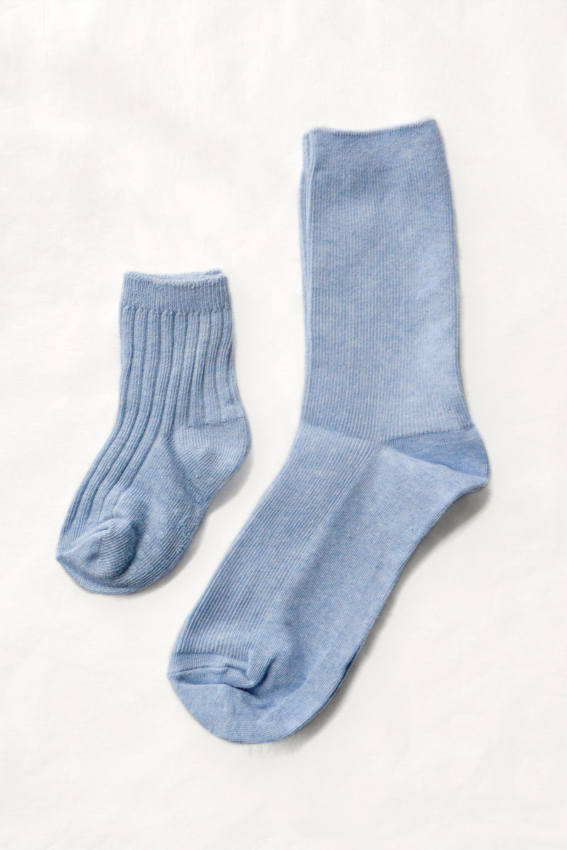 Mommy & Me Cotton Socks Bundle - Blue