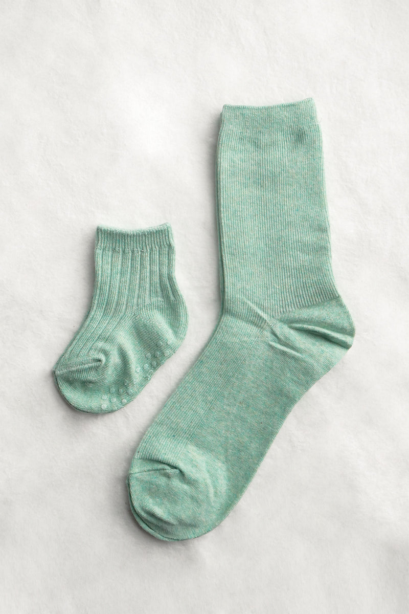 Mommy & Me Cotton Socks Bundle - Mint
