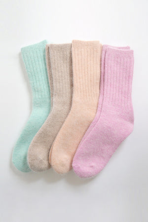 Super Soft Wool Socks - Pink