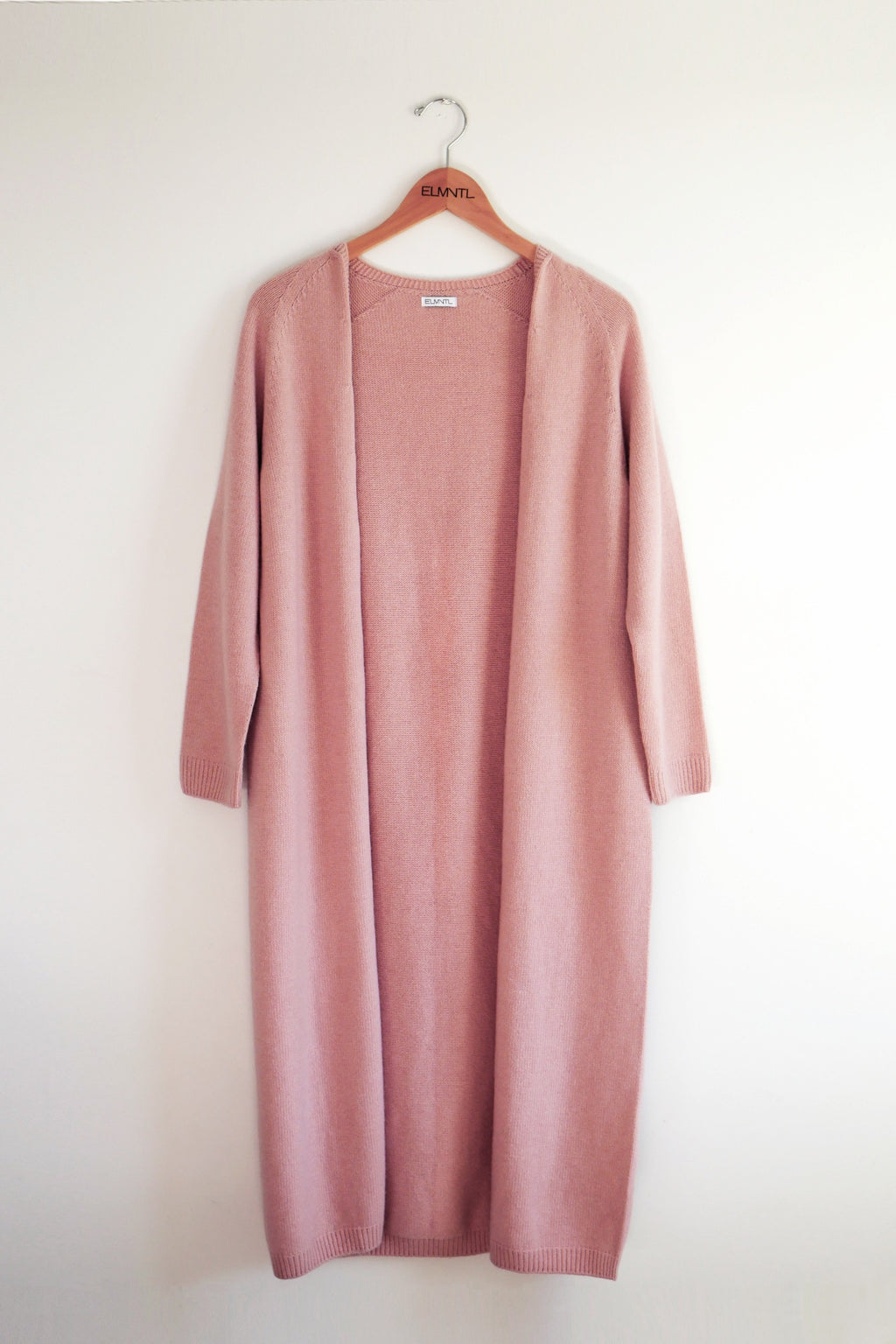 Wrap-in-Luxury Long Cardigan -Pink