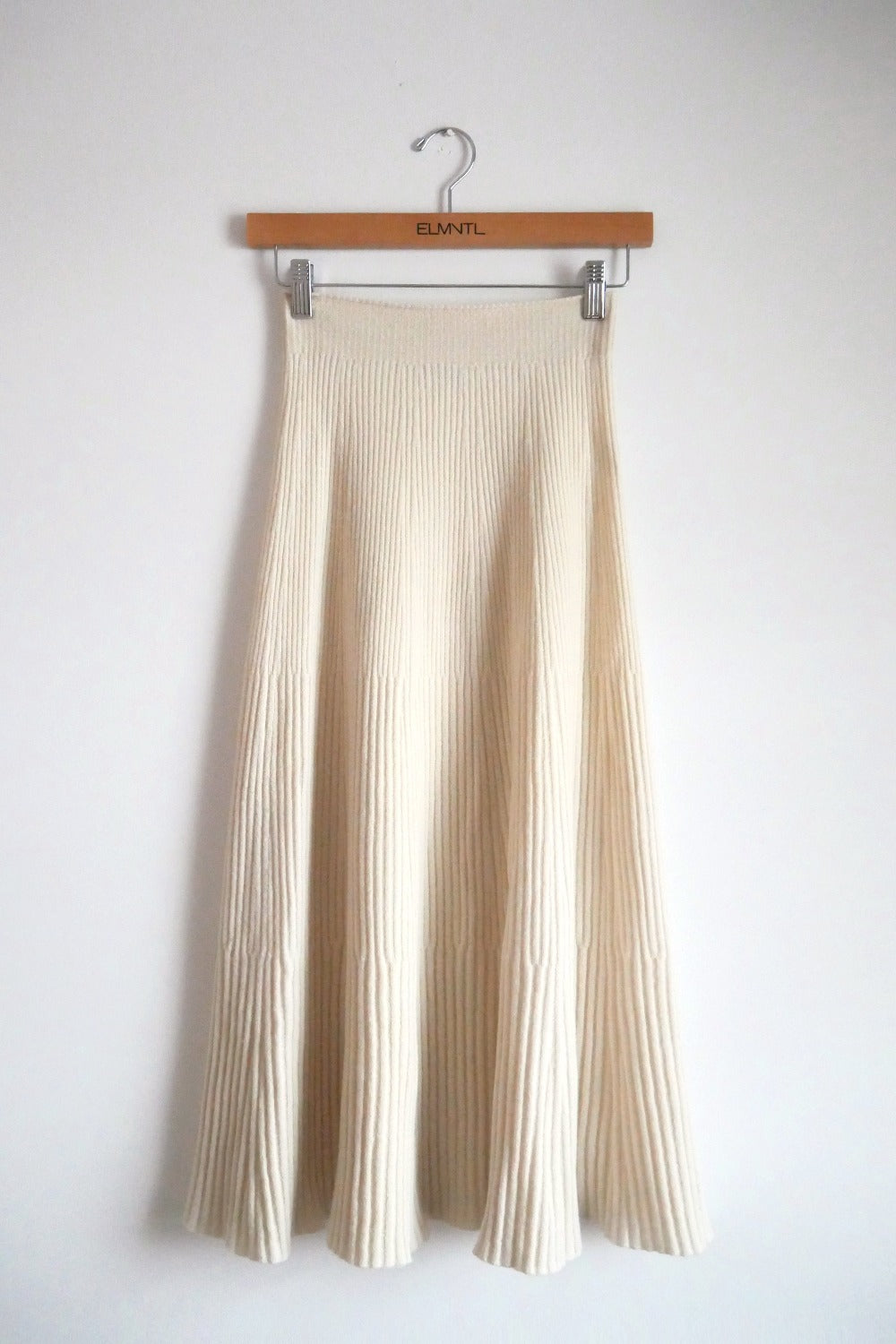 3D Printed Flare Skirt Ivory