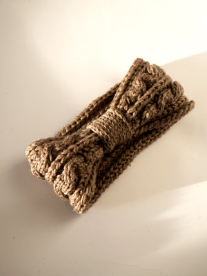 Handmade Vegan Headband - Taupe