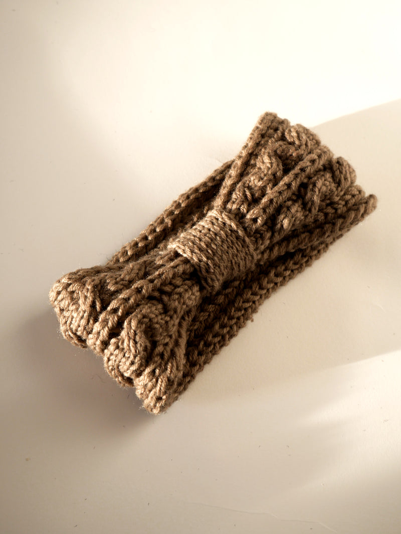Handmade Vegan Headband - Taupe