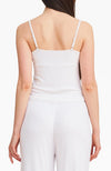 Double Layer Cami Top - Pure White