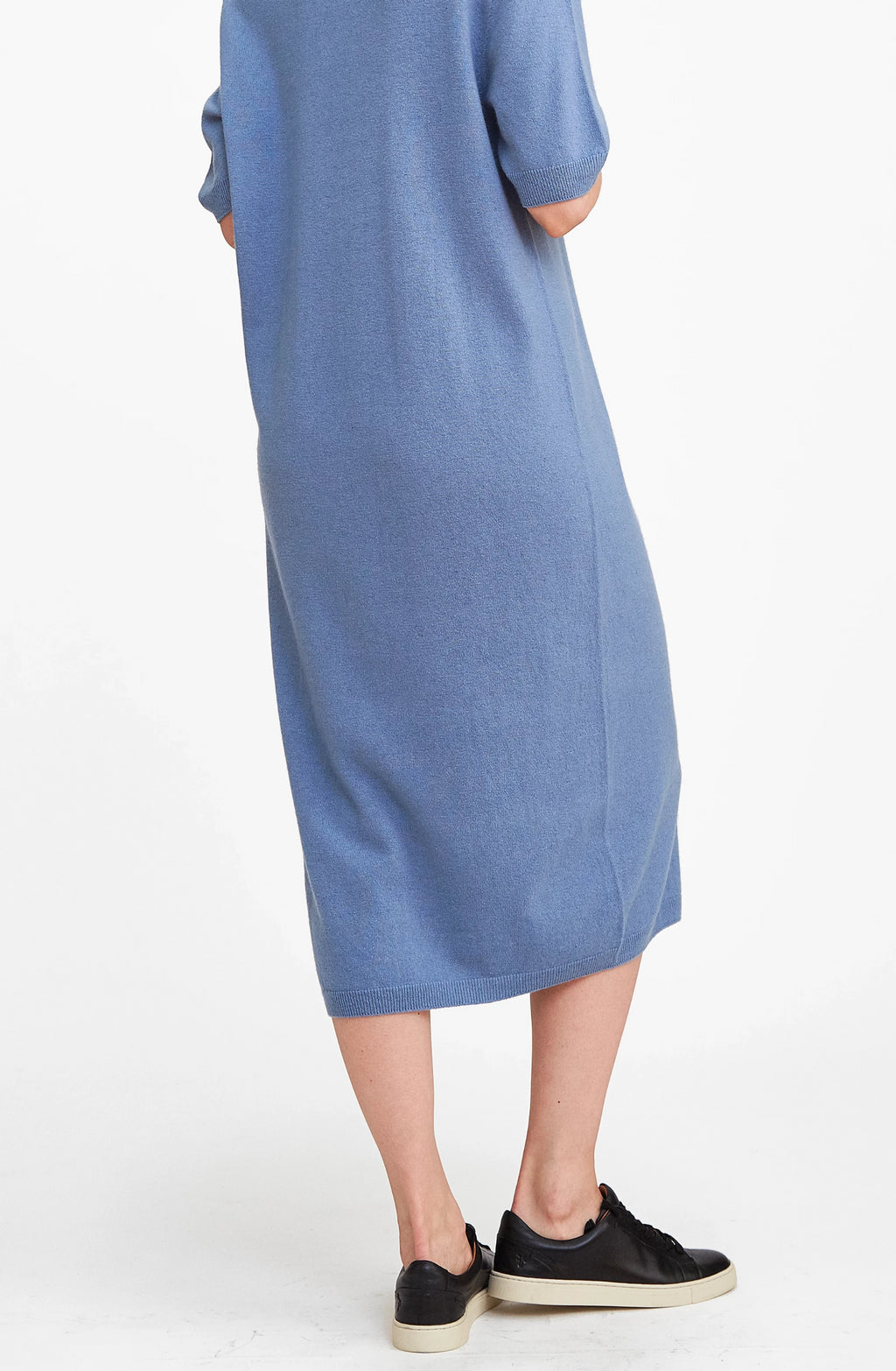3D Printed Cashmere Dress - Blue