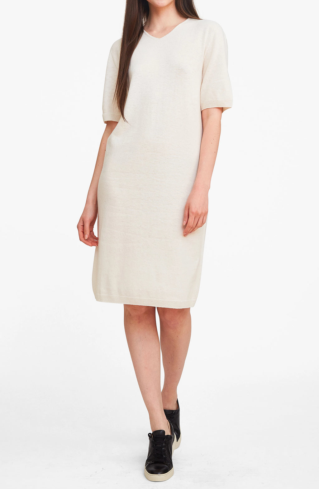 Simply Classy Sweater Dress - Ivory