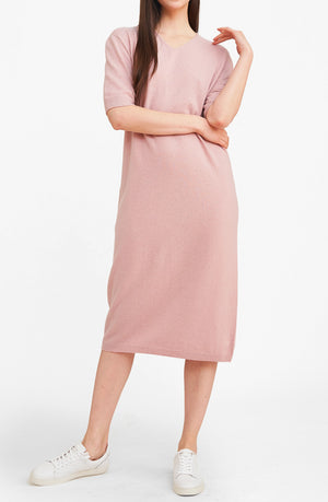 3D Printed Cashmere Dress - Pink